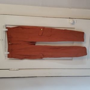 Time and Tru Orange Cargo Skinny Jeans Size 6